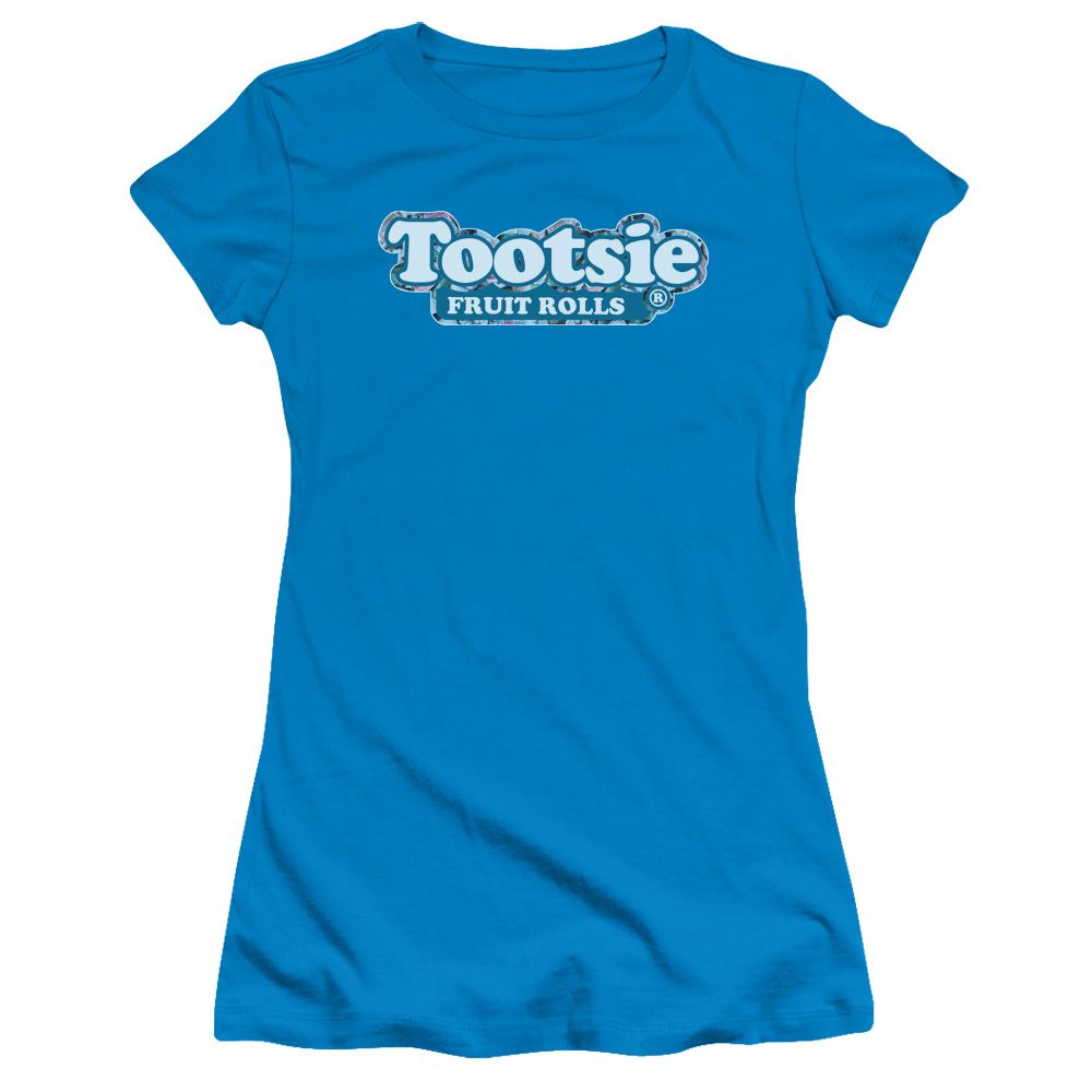 Tootsie Roll Chocolate Candy Tootsie Fruit Rolls Logo Juniors Sheer T-Shirt Tee