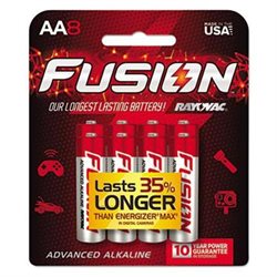 Rayovac Fusion Performance Alkaline Batteries - Ray8158tfusj