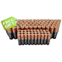 Duracell (20aa & 40aaa) Duralock Copper Top Alkaline Batteries W/ Free Gift Exp 2024/2025