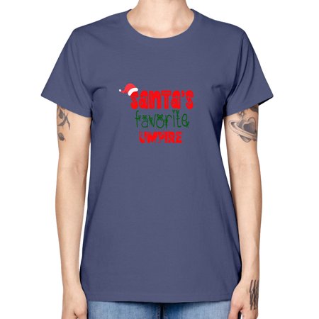 Santas Favorite Umpire Style 1136# - Christmas - Missy T-Shirt