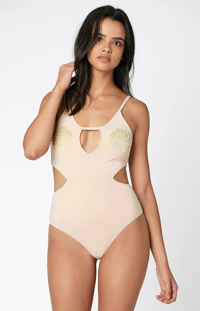 Minkpink Golden Hour One Piece Swimsuit - Nude