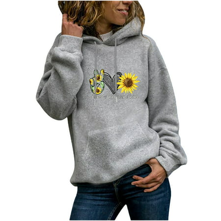 Sentmoom Graphic Tees for Women Vintage Pom Poms Tshirt Long Sleeve Tunic Relaxed Tee Tops Loose Sweatshirt with Pocket Pullover Lightweight T Shirt V