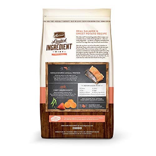 Merrick Limited Ingredient Diet Grain Free Dry Dog Food Real Salmon & Sweet Potato Recipe - 4.0 Lb Bag thumbnail