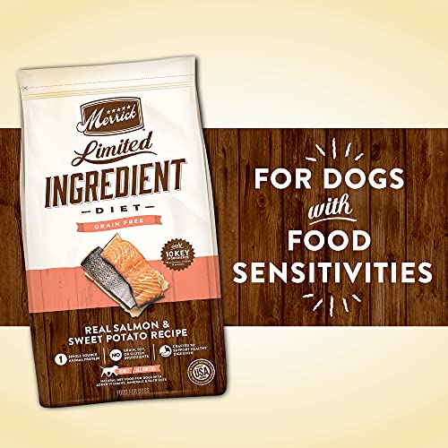 Merrick Limited Ingredient Diet Grain Free Dry Dog Food Real Salmon & Sweet Potato Recipe - 4.0 Lb Bag thumbnail