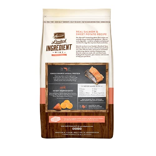 Merrick Limited Ingredient Diet Grain Free Dry Dog Food Real Salmon & Sweet Potato Recipe - 4.0 Lb Bag thumbnail