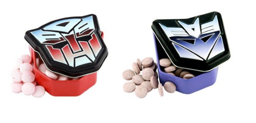 Transformers Autobot and Decepticon Sours Candy Tin (Pack of 2)