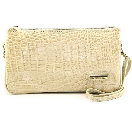 Madi Claire 4973 Women Leather Clutch - White