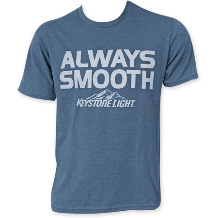 Keystone Light Men S Always Smooth T-Shirt (L  Blue)