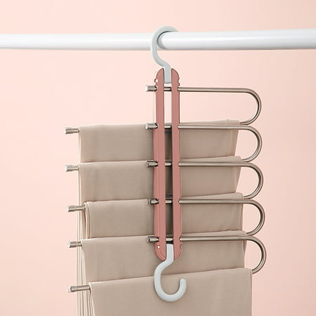 Folding Multifunctional Multi-layer Magic Pants Rack Wardrobe Storage Artifact - 2022 New Folding Multifunctional Multi-layer 81DD2-#7751