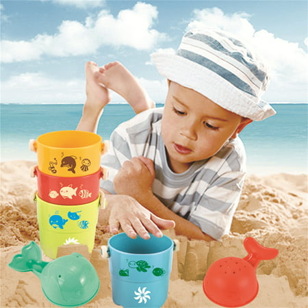 Usupdd Bathroom Stacking Portable Bucket Intellectual Bathroom Bathing and Bathing Toys WLL220810-2564