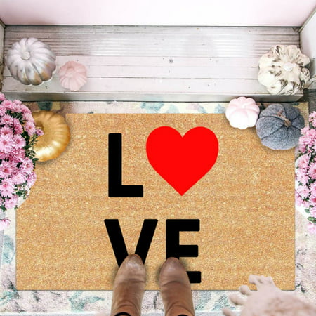 Usupdd Valentine S Day Decoration Door Mat Antislip Indoor Outdoor Front Door Bathroom Entrance Mat Carpet Carpet WAA220811-5797