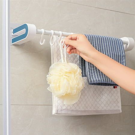 Towel Holder  Double Bar Traceless Towel Holder  Perforation-free Rack for Kitchen  Bathroom and Washstand  Uscallm #4962