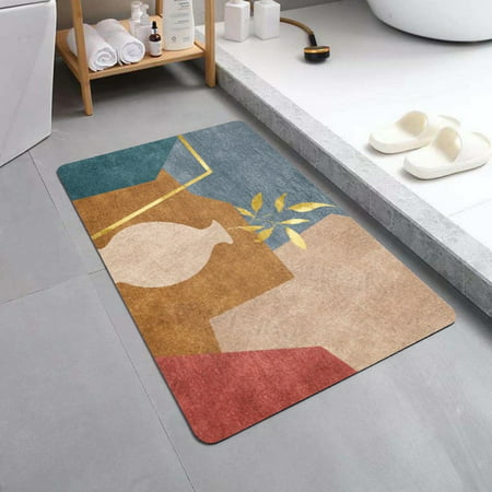 Usupdd Super Absorbent Floor Mat Bathroom Absorbent and Quick Drying Carpet Floor Mats Door Bathroom Non Slip Floor Mats WAA220811-6678