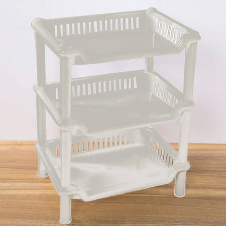 Poz#5797，3 Tier Plastic Corner Organizer Bathroom Caddy Shelf Kitchen Storage Rack Holder，L#5797 UW3