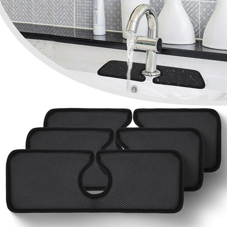 XM Culture Stretchy Absorbent Faucet Mat Fiber Practical Good Absorption Sink Counter Mat for Home