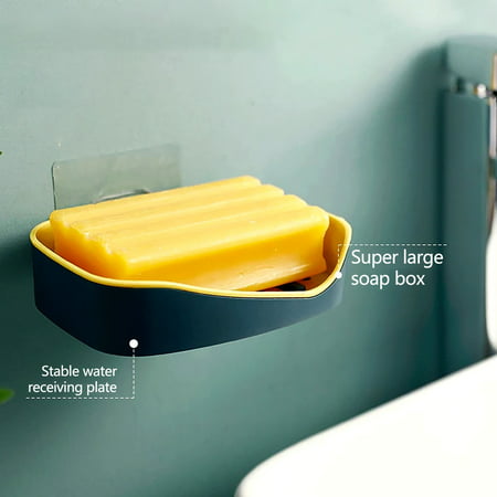 DDgui New Bathroom Creative Two-in-one Rack Without Punching Double Soap Rack DDgui WAA220920-7751