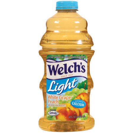 Welch's Bottled: Light White Grape Peach Cocktail Juice Drink, 64 Oz