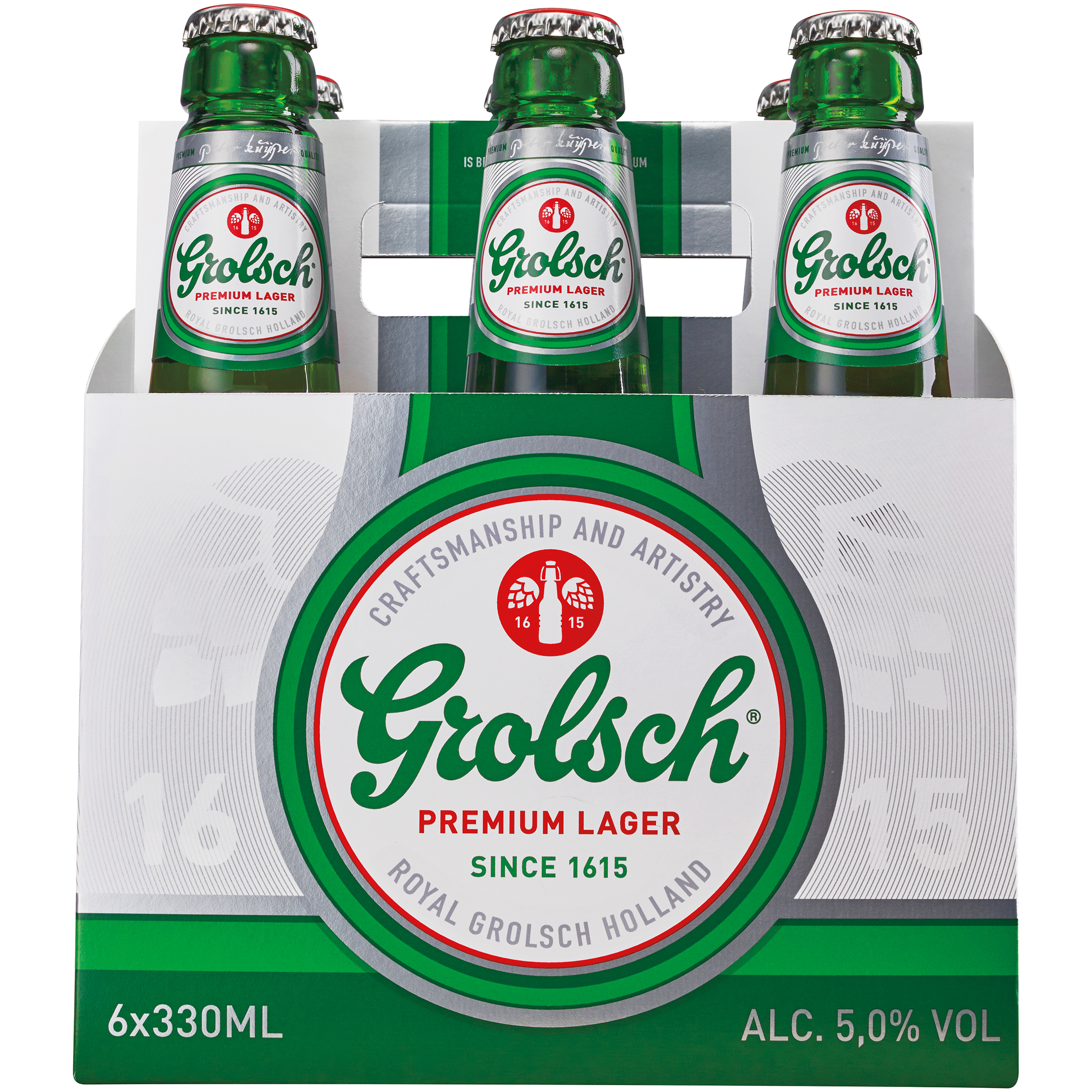 Grolsch Premium Beer, Pilsner, 6 Pack Beer, 12 Fl. Oz. Bottles, 5% ABV
