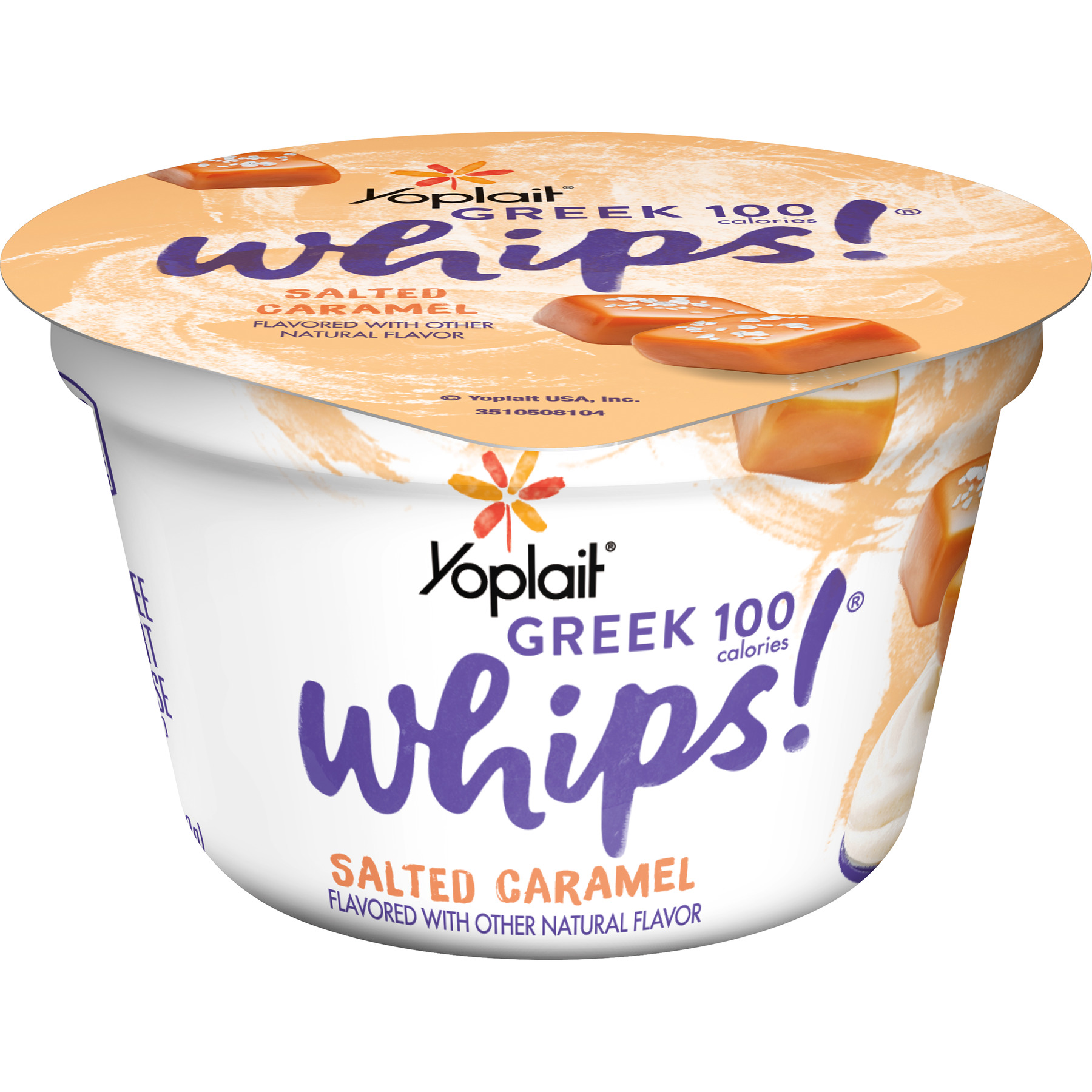 Yoplait Greek 100 Whips! Salted Caramel Fat Free Yogurt Mousse