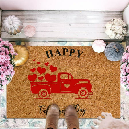 Usupdd Valentine S Day Decoration Door Mat Antislip Indoor Outdoor Front Door Bathroom Entrance Mat Carpet Carpet WAA220811-5796