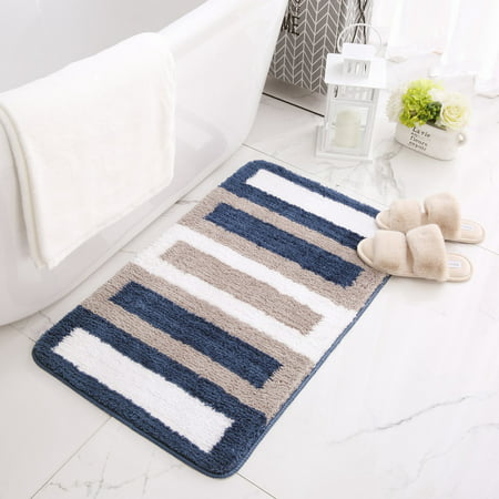 Usupdd New Fashion Microfiber Striped Bathroom Rugs Bath Mat Extra Thick - 2022 New Toys Microfiber Striped Bathroom a-a#6229