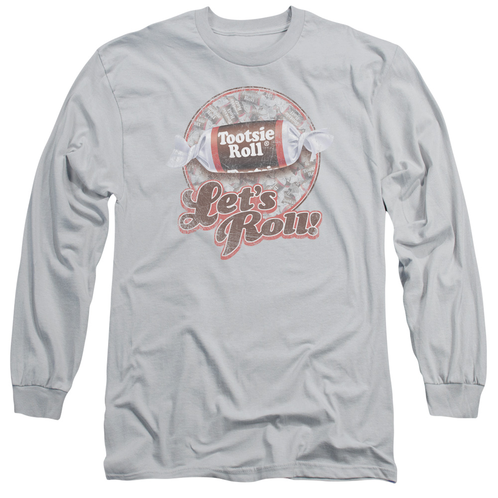 Tootsie Roll Chocolate Candy Let S Roll! Vintage Style Adult Long Sleeve T-Shirt