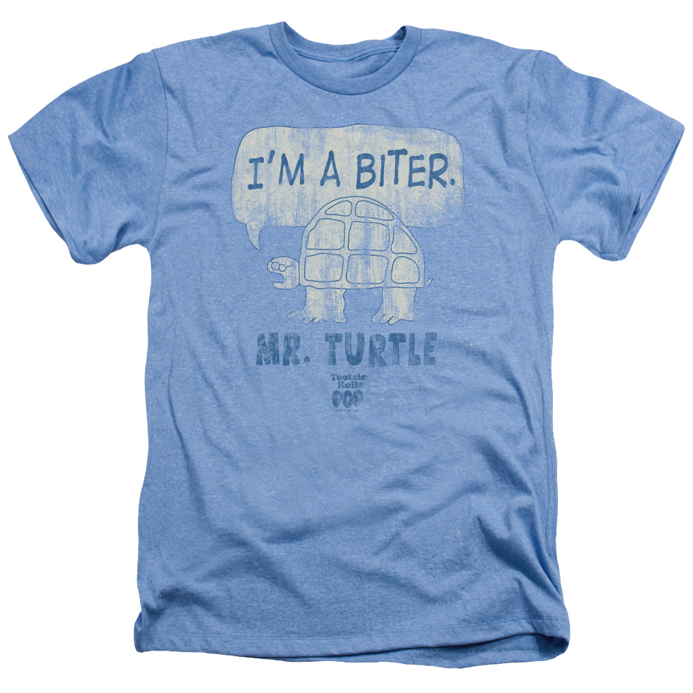 Tootsie Roll Chocolate Candy Tootsie Pop Turtle I'M a Biter Adult Hr Tshirt