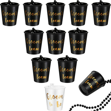 Mittory Bridal Plastic Cup Pearl Team Bridal and Bridal Wine Glass Chain for Bachelorette Party Bridal Shower Decor Trendy Pink #3443