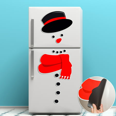 Usupdd 2202 New Christmas Snowman Magnetic Fridge Sticker Waterproof Wall Sticker WBB220816-5999