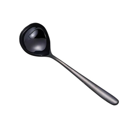 Mittory Multi-Purpose Soup Spoon  Deepen the Common Spoon  Creative Type Large-Headed Fashion E #4962