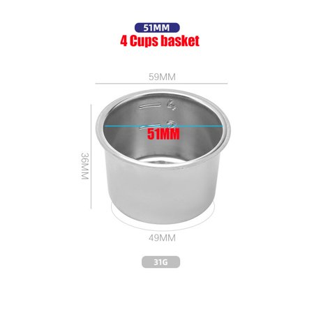 51mm Coffee DeLonghi 9335 Replacement Filter Basket Barista Tool Espresso Machine Accessories