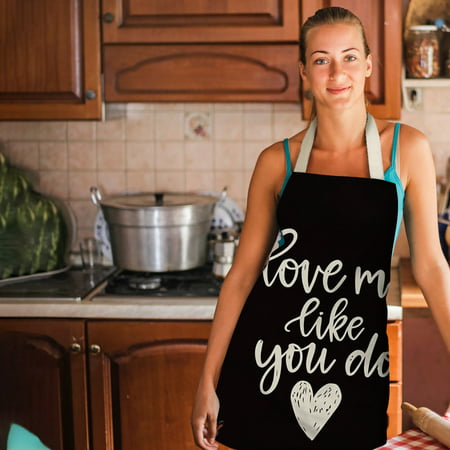 1pc Parent Adult the Family Kitchen Lovely Print Linen Family Aprons - 2022 New 1pc Parent Adult 81DD2-#5325