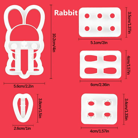 Three-dimensional Animal Biscuits Mold DIY Biscuits 3D Plastic Mold Baking 08HWC15A#7681 2022 the Hot Three-dimensional Animal Biscuits