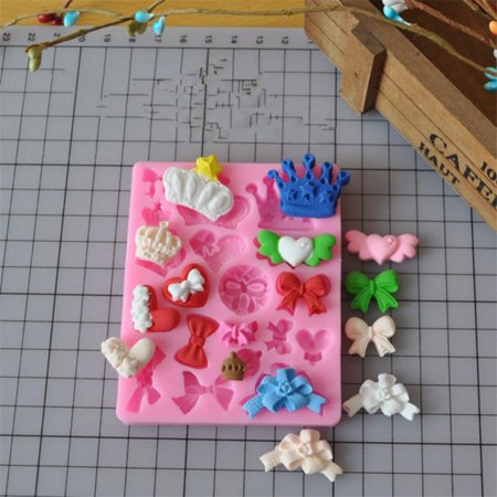 Bow Silicone Mold Dessert Mold Christmas Holiday Birthday Wedding Party DIY Gift Making Molds for Cake Chocolate Fondant Cookie