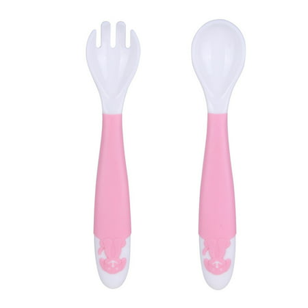 Zpjjj4#3252 Baby Training Spoon Easy Grip Bendable Soft Perfect Self Feeding Learning Spoons P#3252 EK7