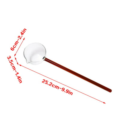 Black Friday Deals Yrtoes Grapefruit Spoons Long Handle Spoon Creative Milk Dessert Glass Color Spoon Sharp Mouth Big Soup Spoon Household Slanted Mou