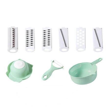 Poz#4964，Vegetable Slicers Cutter - Cheese Grater Multi-Function Vegetable 12 Piece Set，L#4964 MN8