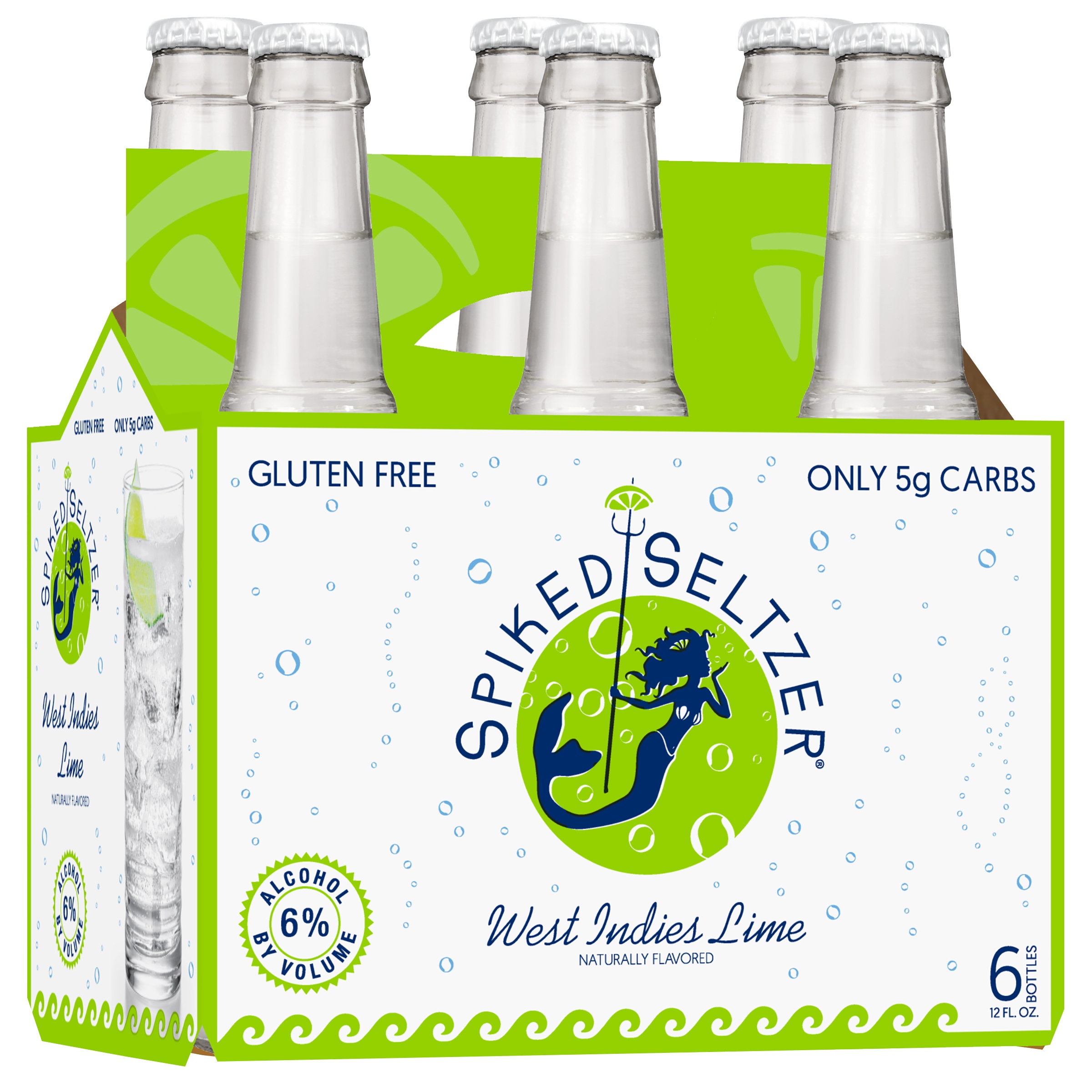 SpikedSeltzerÂ® West Indies Lime Beer 6-12 Fl. Oz. Bottles