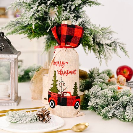 Christmas Wine Set Creative Home Decoration Wine Bottle Set Holiday Atmosphere - 2022 New Christmas Wine Set 812EE-#6222