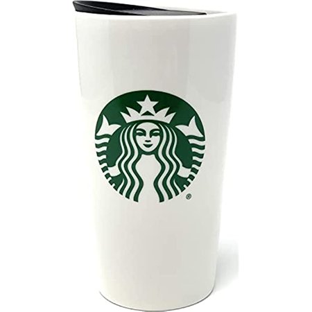 Starbucks 2020 Classic Green & White Traveler Tumbler Coffee Mug (12 Oz)