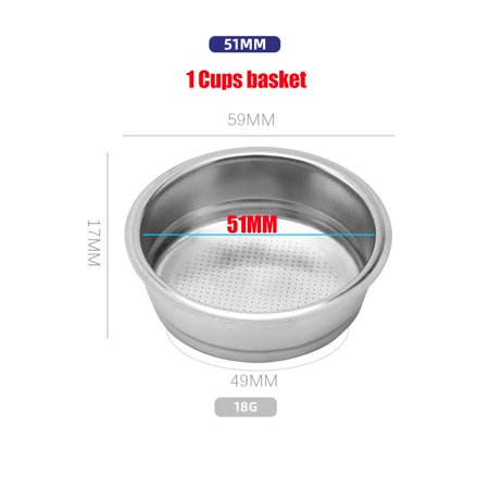 51mm Coffee DeLonghi 9335 Replacement Filter Basket Barista Tool Espresso Machine Accessories