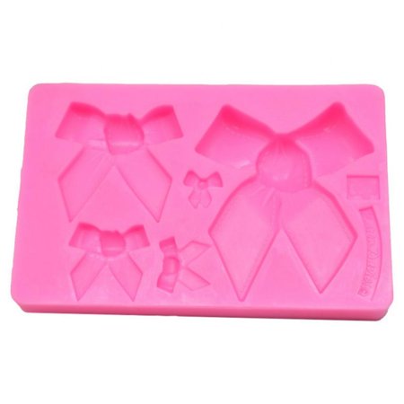 Bow Silicone Mold Dessert Mold Christmas Holiday Birthday Wedding Party DIY Gift Making Molds for Cake Chocolate Fondant Cookie