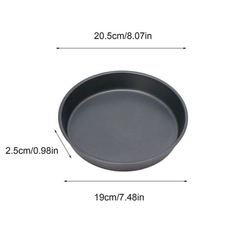 Round Shallow Pizza Pan Household Pizza Bakeware Mold Western Food Maker - Uscallm 2022 Black H#5796-a-H#5796