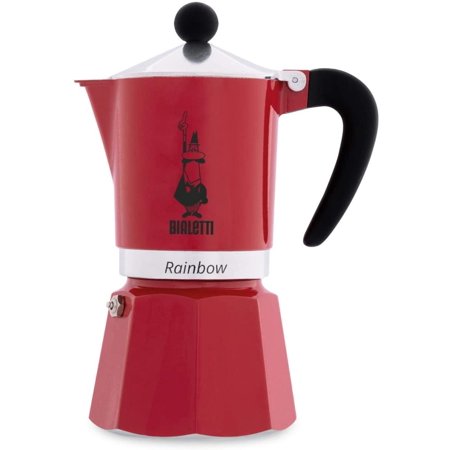 Bialetti 4962 Rainbow Espresso Maker  Red  Suitable for 3 Cups by Visit the Bialetti Store