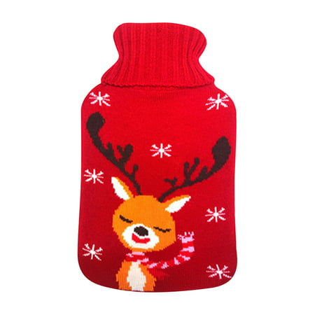 Poz#2292，Hot Water Bottle with Cover 1800Ml Bed Bottle with Soft Fleece Cover Bed Bottle Provides Warmth Gift，L#2292 QE4