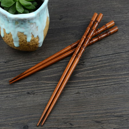 2 Pairs Creative Natural Handmade Wood Chopsticks Gift Tableware Chopsticks 08HWC15A#2289 2022 the Hot 2 Pairs Creative