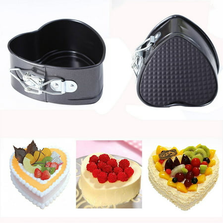 Usupdd New Non-Stick Love Heart Shape Cake Pan Tin DIY Cake Mold Baking Cheese Bread Tray Usupdd WAA220817-7796