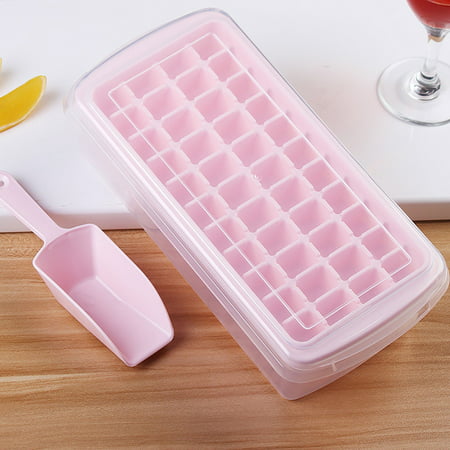 Ice Tray with Lid Silicone 44 Tray Homemade Ice Tray Mold Ice Mold - Uscallm 2022 Pink H#9318-a-H#9318