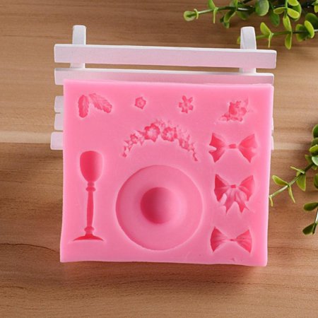 Bow Silicone Mold Dessert Mold Christmas Holiday Birthday Wedding Party DIY Gift Making Molds for Cake Chocolate Fondant Cookie