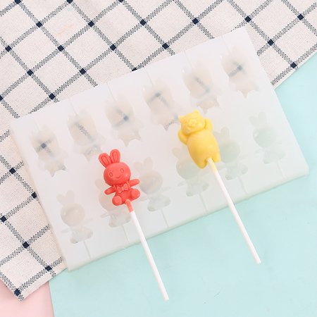 Animal Silicone Lollipop Mold Flower Candy Chocolate Molds Cak E Decorating - 2022 New Animal Silicone Lollipop 81DD2-#5796